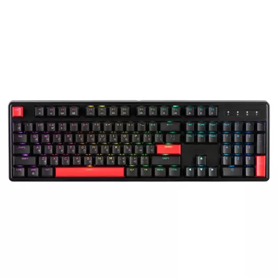 Клавіатура механічна Lemokey X3 104Key, Keychron Brown, USB-A, QMK/VIA, Hot-Swap, EN/UKR, RGB, чорний (X3-H3-UA)