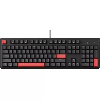 Клавіатура механічна Lemokey X3 104Key, Keychron Red, USB-A, QMK/VIA, Hot-Swap, EN/UKR, RGB, чорний (X3-H1-UA)