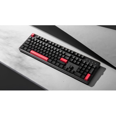 Клавіатура механічна Lemokey X3 104Key, Keychron Red, USB-A, QMK/VIA, Hot-Swap, EN/UKR, RGB, чорний (X3-H1-UA)