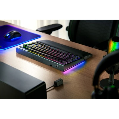 Клавіатура механічна Razer BlackWidow V4 Pro 75%, 81key, Mechanical Switches Gen-3, USB-A/WL/BT, EN, RGB, чорний (RZ03-05130100-