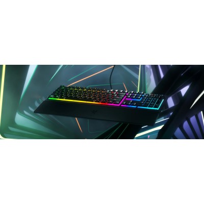 Клавіатура механічна Razer Ornata V3 104key, Mecha-Membrane Switch, USB-A, EN/UK, RGB, чорний (RZ03-04462100-R371)