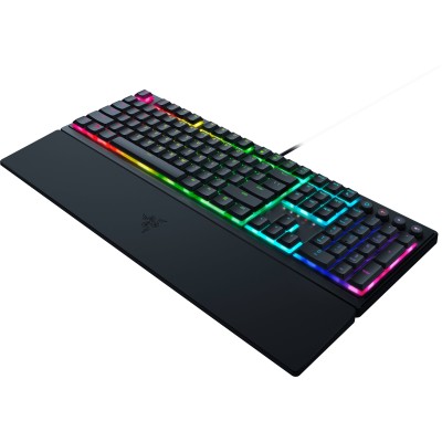 Клавіатура механічна Razer Ornata V3 104key, Mecha-Membrane Switch, USB-A, EN/UK, RGB, чорний (RZ03-04462100-R371)