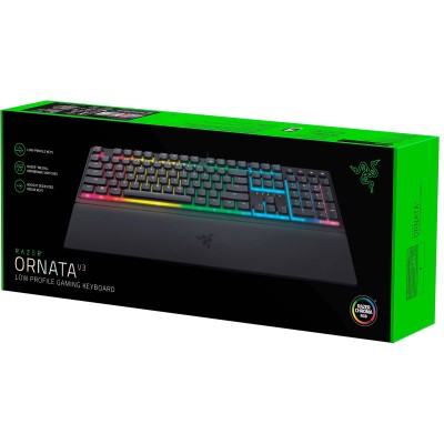 Клавіатура механічна Razer Ornata V3 104key, Mecha-Membrane Switch, USB-A, EN/UK, RGB, чорний (RZ03-04462100-R371)