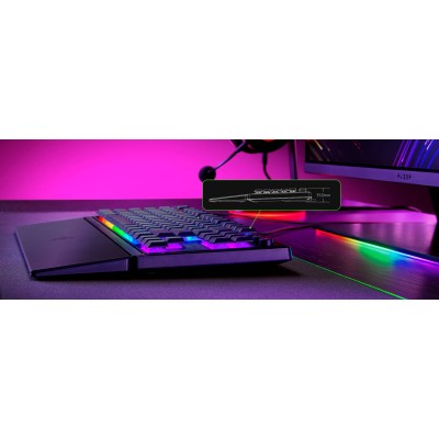 Клавіатура механічна Razer Ornata V3 TKL 84key, Mecha-Membrane Switch, USB-A, EN/UK, RGB, чорний (RZ03-04881800-R371)