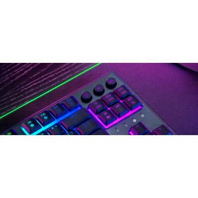 Клавіатура механічна Razer Ornata V3 TKL 84key, Mecha-Membrane Switch, USB-A, EN/UK, RGB, чорний (RZ03-04881800-R371)