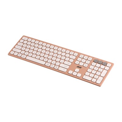 Клавіатура ножнична 2E KS270 109key, WL/BT, EN/UK, рожево-білий (2E-KS270WBPN_UA)
