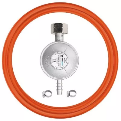 Комплект Cellfast підключення газового балону з вентилем KLF, євро стандарт (редуктор KLF G12 1шт, шланг 1.5м 1шт, хомут 2шт)