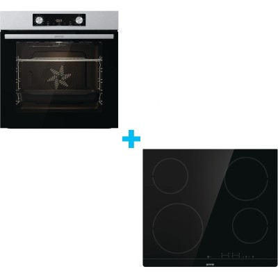 Комплект Gorenje (духовка + поверхня склокераміка BO6737E02X -нерж + ECT41SC- чорна), 738881 (SET_BO6737E02X_ECT41SC) Комплект Gorenje (духовка + поверхня склокераміка BO6737E02X -нерж + ECT41SC- чорна), 738881 (SET_BO6737E02X_ECT41SC)