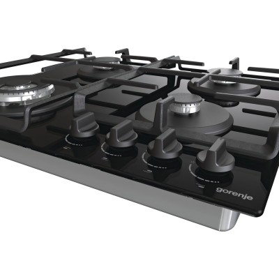 Комплект Gorenje (духовка електрична BO6735E05B + поверхня газова на склі GTW641EB), 743549, чорн (SET_BO6735E05B_GTW641EB)
