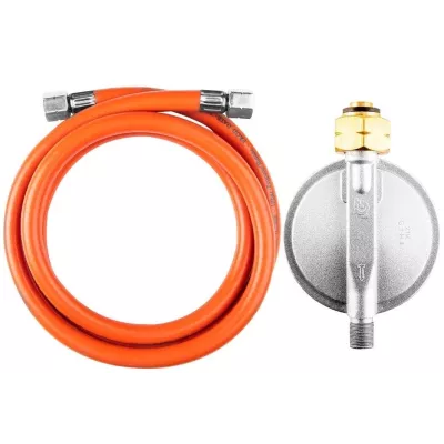 Комплект для підключення газового обладнання Neo Tools, редуктор 3кг/год тип KLF, шланг 1.5м