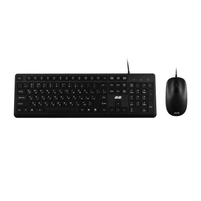 Комплект клавіатура та миша 2E MK405 USB-A, EN/UK, чорний (2E-MK405UBK_UA)