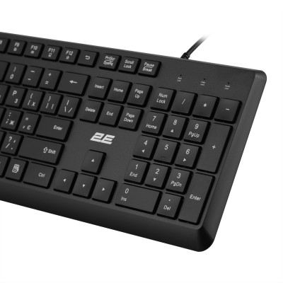 Комплект клавіатура та миша 2E MK405 USB-A, EN/UK, чорний (2E-MK405UBK_UA)