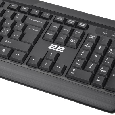 Комплект клавіатура та миша 2E MK410 WL, EN/UK/RU, чорний (2E-MK410MWB)