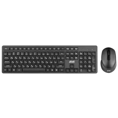 Комплект клавіатура та миша 2E MK420 WL, EN/UK, чорний (2E-MK420WB_UA)