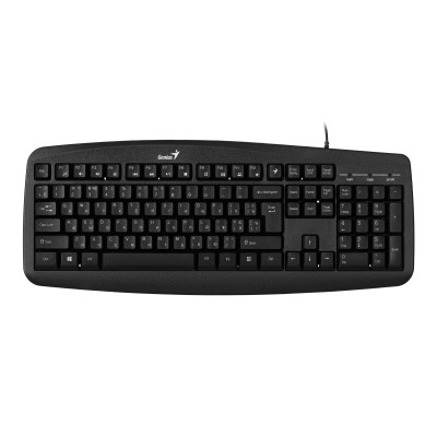 Комплект клавіатура та миша Genius KM-200, EN/UKR/RU, чорний (31330003410)