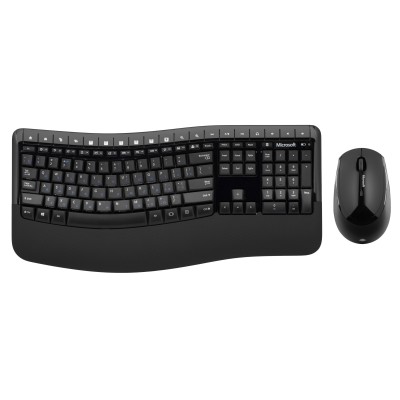 Комплект клавіатура та миша Microsoft Comfort Desktop 5050 WL, EN/UK/RU, чорний (PP4-00017)