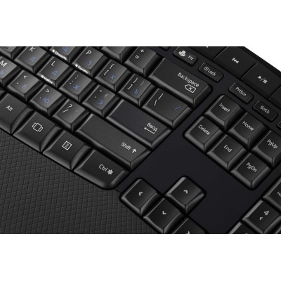 Комплект клавіатура та миша Microsoft Comfort Desktop 5050 WL, EN/UK/RU, чорний (PP4-00017)