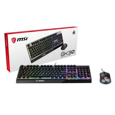 Комплект клавіатура та миша MSI Vigor GK30 COMBO UA USB, EN/UKR/RU, RGB (S11-04UA212-CLA)