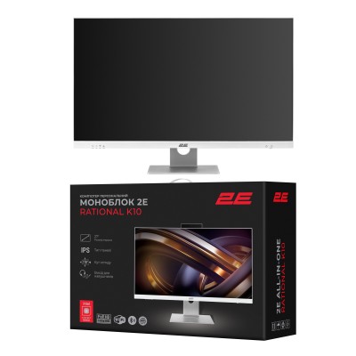 Комп'ютер персональний моноблок 2E Rational K10 27" FHD IPS Intel i5-12400, 16Gb, F512GB, UMA, B660, кл+м, FreeDos, білий (2E-K1