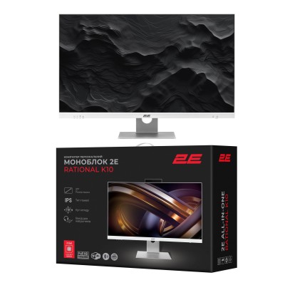 Комп'ютер персональний моноблок 2E Rational K10 27" FHD IPS Intel i5-12400, 16Gb, F512GB, UMA, B660, кл+м, FreeDos, білий (2E-K1