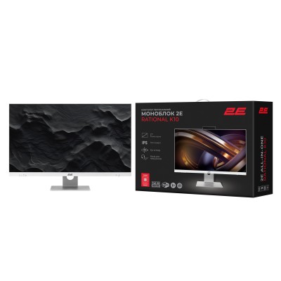 Комп'ютер персональний моноблок 2E Rational K10 27" FHD IPS Intel i5-12400, 16Gb, F512GB, UMA, B660, кл+м, FreeDos, білий (2E-K1