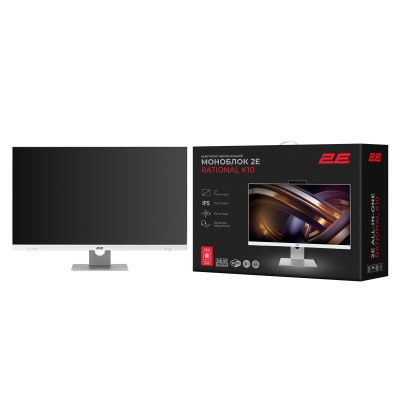 Комп'ютер персональний моноблок 2E Rational K10 27" FHD IPS Intel i5-12400, 16Gb, F512GB, UMA, B660, кл+м, FreeDos, білий (2E-K1