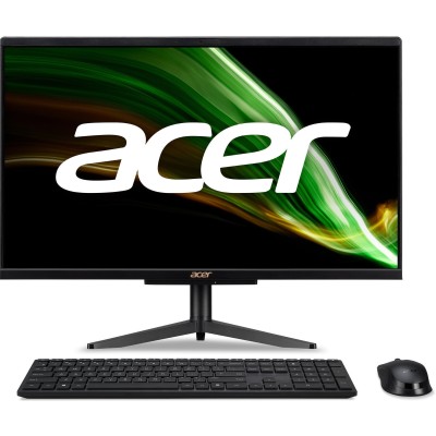 Комп'ютер персональний моноблок Acer Aspire C24-1600 23.8" FHD, Intel P N6005, 8GB, F256GB, UMA, WiFi, кл+м, Lin, чорний (DQ.BHR