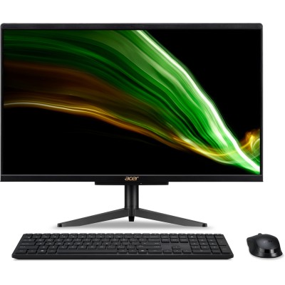 Комп'ютер персональний моноблок Acer Aspire C24-1600 23.8" FHD, Intel С N4505, 8GB, F256GB, UMA, WiFi, Lin, чорний (DQ.BHTME.001