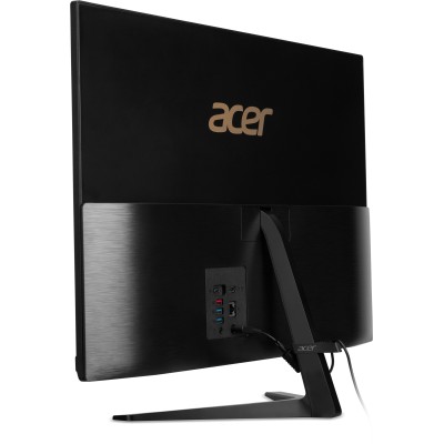 Комп'ютер персональний моноблок Acer Aspire C24-1800 23.8" FHD, Intel i5-12450H, 8GB, F512GB, UMA, WiFi, кл+м, Lin, чорний (DQ.B