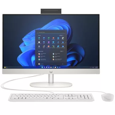 Комп'ютер персональний моноблок HP 240-G10 23.8" FHD IPS AG, Intel i3-N300, 8GB, F512GB, UMA, WiFi, кл+м, 3р, DOS, білий (8T2Z6E