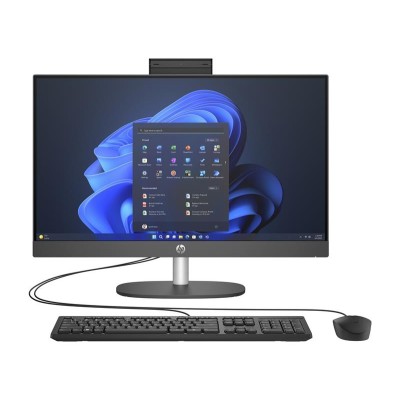 Комп'ютер персональний моноблок HP 240-G10 23.8" FHD IPS AG, Intel i5-1335U, 8GB, F512GB, UMA, WiFi, кл+м, 3р, DOS, чорний (885M