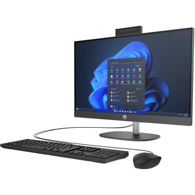 Комп'ютер персональний моноблок HP 240-G10 23.8" FHD IPS AG, Intel i5-1335U, 8GB, F512GB, UMA, WiFi, кл+м, 3р, DOS, чорний (885M