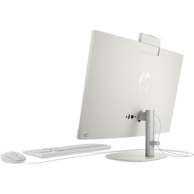 Комп'ютер персональний моноблок HP 245-G10 23.8" FHD IPS AG, AMD R5-7520U, 16GB, F512GB, UMA, WiFi, кл+м, 3р, DOS, білий (A1JL5E