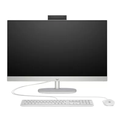 Комп'ютер персональний моноблок HP All-in-One 27" FHD IPS AG, AMD R5-7520U, 16GB, F512GB, UMA, WiFi, кл+м, DOS, білий (AR0N4EA)