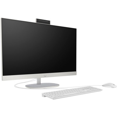 Комп'ютер персональний моноблок HP All-in-One 27" FHD IPS AG, AMD R5-7520U, 16GB, F512GB, UMA, WiFi, кл+м, DOS, білий (AR0N4EA)
