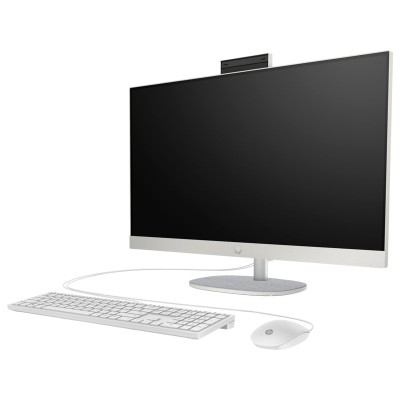 Комп'ютер персональний моноблок HP All-in-One 27" FHD IPS AG, AMD R5-7520U, 16GB, F512GB, UMA, WiFi, кл+м, DOS, білий (AR0N4EA)
