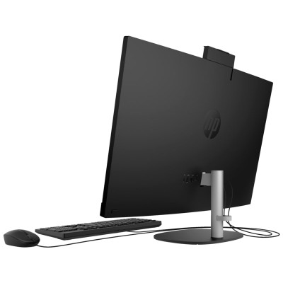 Комп'ютер персональний моноблок HP All-in-One 27" FHD IPS AG, Intel i3-1315U, 16GB, F512GB, UMA, WiFi, кл+м, DOS, чорний (AR0N6E