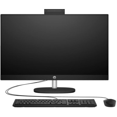 Комп'ютер персональний моноблок HP All-in-One 27" FHD IPS AG, Intel i7-1355U, 16GB, F1TB, UMA, WiFi, кл+м, DOS, чорний (A45DZEA)