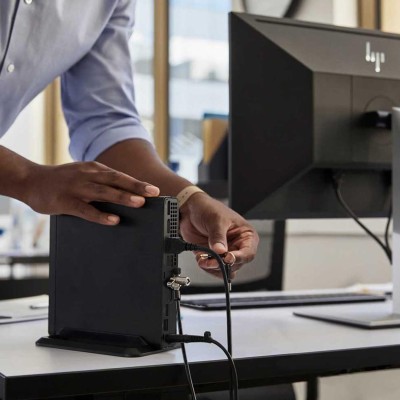 Комп'ютер персональний неттоп HP Pro 400-G9 Mini, Intel i3-13100T, 8GB, F512GB, UMA, WiFi, кл+м, 3р, Win11P