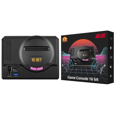 Консоль 2Е 16bit HDMI (2 бездротових геймпада, 183 гри)