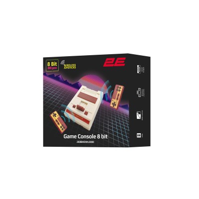 Консоль 2Е 8bit HDMI (2 бездротових геймпада, 3000 ігор)