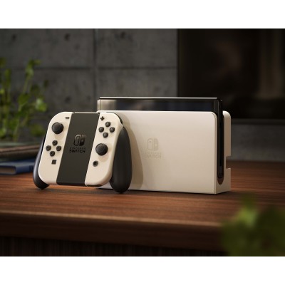 Консоль Nintendo Switch OLED with White Joy-Con