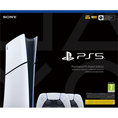 Консоль Sony PlayStation 5 Slim Digital Edition 1TB (2 геймпади Dualsense) (UA)