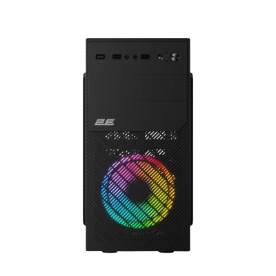 Корпус 2E Basis RD850 без БЖ 1xUSB3.0, 2xUSB2.0, 1x120мм ARGB, VGA 290мм, Metal Side Panel, mATX, чорний (2E-RD850)