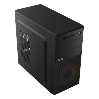 Корпус 2E Basis RD850 без БЖ 1xUSB3.0, 2xUSB2.0, 1x120мм ARGB, VGA 290мм, Metal Side Panel, mATX, чорний (2E-RD850)
