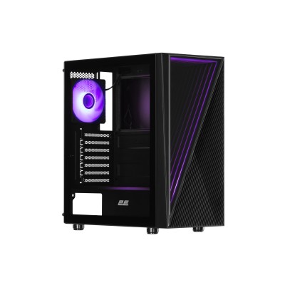 Корпус 2E GAMING Infinity G205A без БЖ 2xUSB3.0, 1xUSBType-C, 1x120мм ARGB, 2x120мм, VGA 345мм, LCS ready, TG Side Panel, ATX, ч
