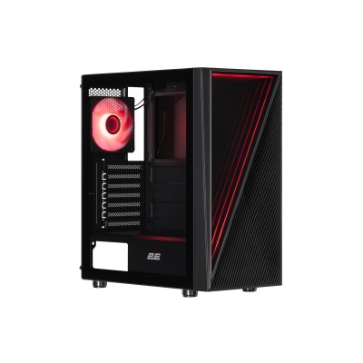 Корпус 2E GAMING Infinity G205A без БЖ 2xUSB3.0, 1xUSBType-C, 1x120мм ARGB, 2x120мм, VGA 345мм, LCS ready, TG Side Panel, ATX, ч