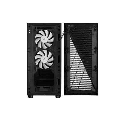 Корпус 2E GAMING Infinity G205A без БЖ 2xUSB3.0, 1xUSBType-C, 1x120мм ARGB, 2x120мм, VGA 345мм, LCS ready, TG Side Panel, ATX, ч