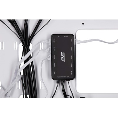 Корпус 2E GAMING Vertex GI01W без БЖ 2xUSB3.0, 1xUSBType-C, 3x140мм ARGB, 1x120мм ARGB, VGA 380мм, LCS ready, контролер з пульто