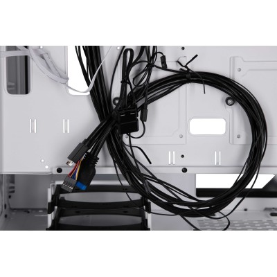 Корпус 2E GAMING Vertex GI01W без БЖ 2xUSB3.0, 1xUSBType-C, 3x140мм ARGB, 1x120мм ARGB, VGA 380мм, LCS ready, контролер з пульто